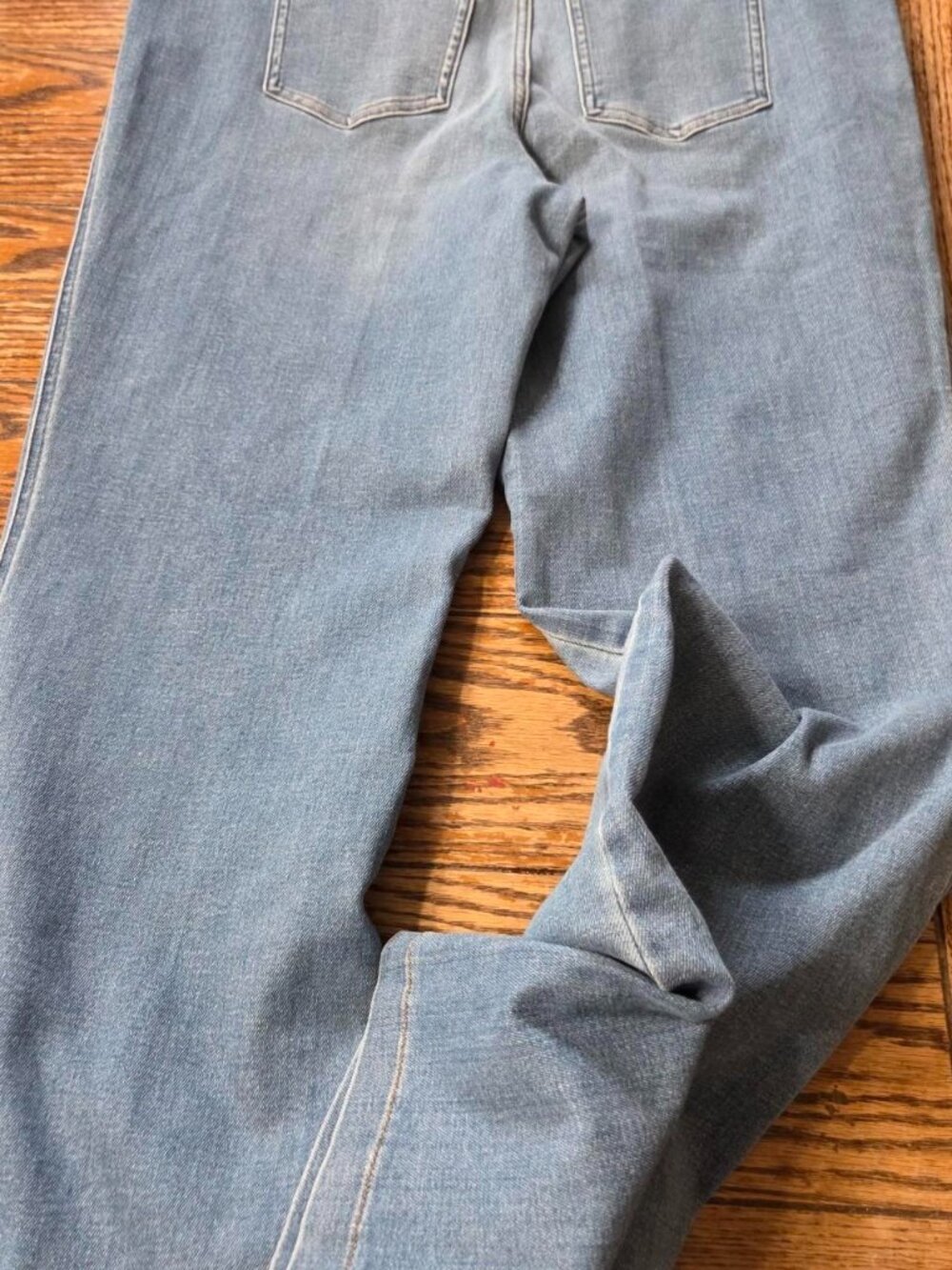 NWT SPANX Flare Jeans in Stonewashed Blue Size XLP - Picture 5 of 8